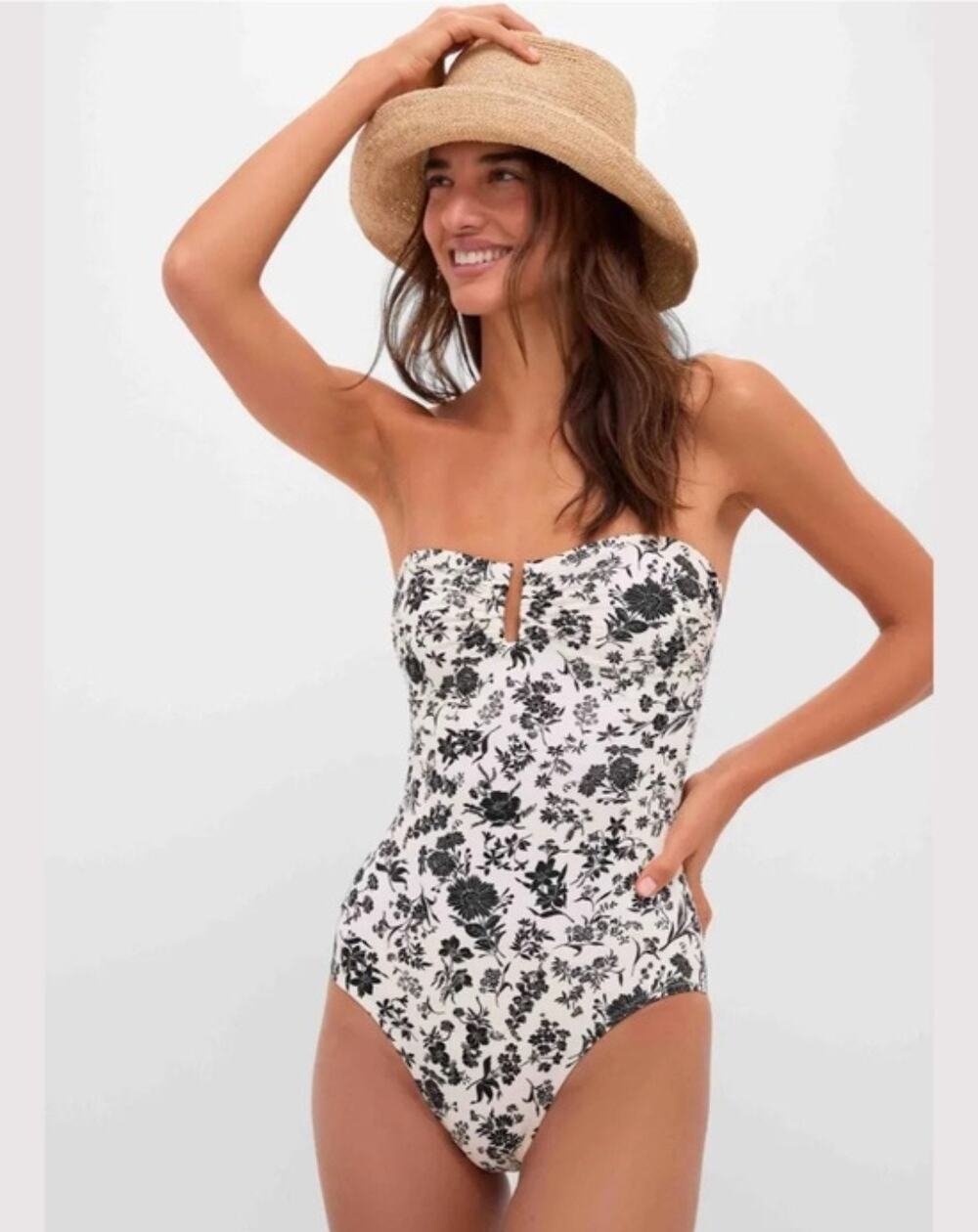 Ulla Johnson Monterey Strapless One Piece Swimsuit NWT